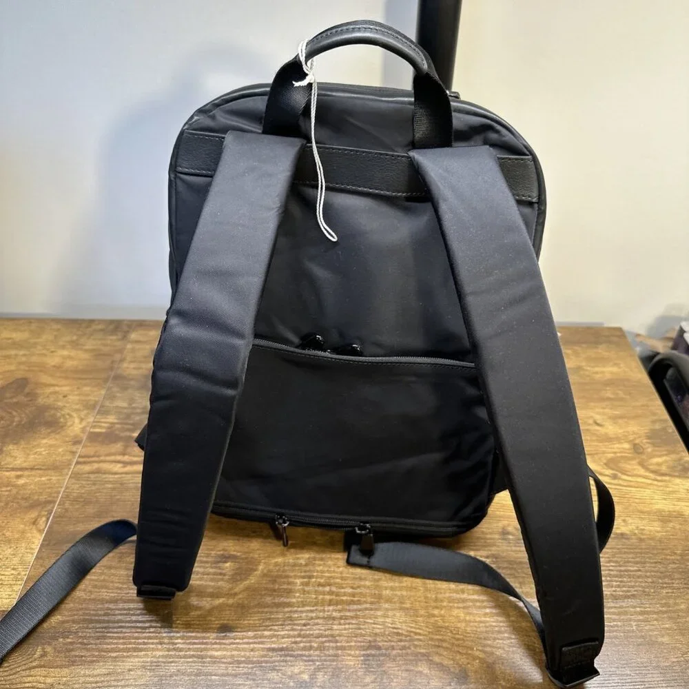Lo‎ & Sons The Beacon Travel Backpack Black Purple Interior Bookbag Business